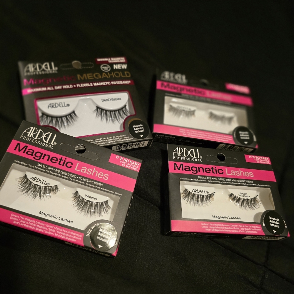 Ardell Magnetic‎ Lashes Set Wispies NEW 4 Pack